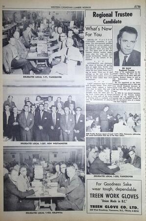   The Western Canadian Lumber Worker, Vol. XXVII, No. 19, 1st Issue Oct. 1960   , page 10