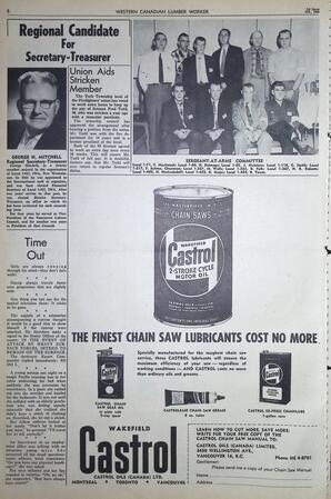   The Western Canadian Lumber Worker, Vol. XXVII, No. 19, 1st Issue Oct. 1960   , page 8