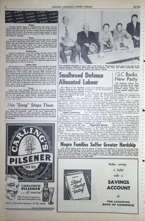   The Western Canadian Lumber Worker, Vol. XXVII, No. 18, 2nd Issue Sep. 1960   , page 8