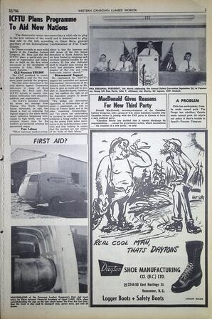   The Western Canadian Lumber Worker, Vol. XXVII, No. 18, 2nd Issue Sep. 1960   , page 3