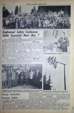   The Western Canadian Lumber Worker, Vol. XXVII, No. 11, 1st Issue Jun. 1960   , page 9