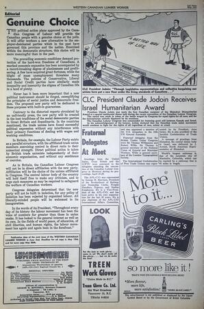   The Western Canadian Lumber Worker, Vol. XXVII, No. 10, 2nd Issue May 1960   , page 4