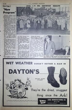   The B.C. Lumber Worker, Vol. XXVII, No. 1, 1st Issue Jan. 1960   , page 3