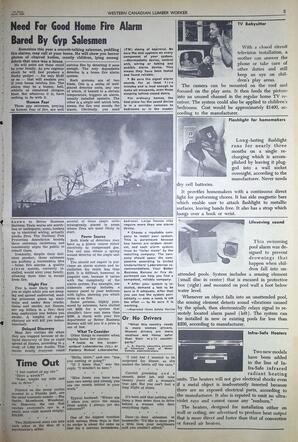   The Western Canadian Lumber Worker, Vol. XXVII, No. 7, 1st Issue Apr. 1960   , page 5