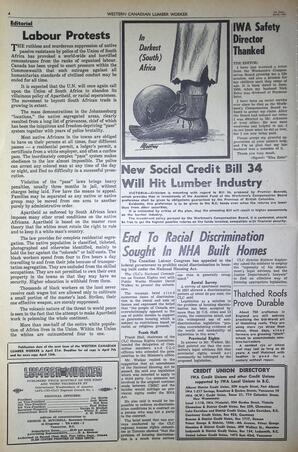   The Western Canadian Lumber Worker, Vol. XXVII, No. 7, 1st Issue Apr. 1960   , page 4