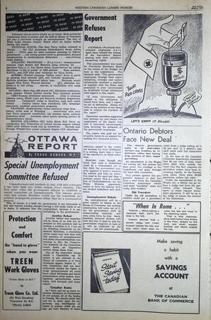  The Western Canadian Lumber Worker, Vol. XXVII, No. 6, 2nd Issue Mar. 1960   , page 8
