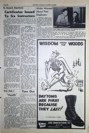   The Western Canadian Lumber Worker, Vol. XXVII, No. 6, 2nd Issue Mar. 1960   , page 3