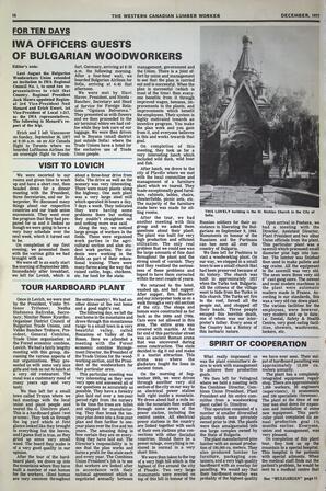   The Western Canadian Lumber Worker, Vol. XLV No. 6, Dec. 1977   , page 10