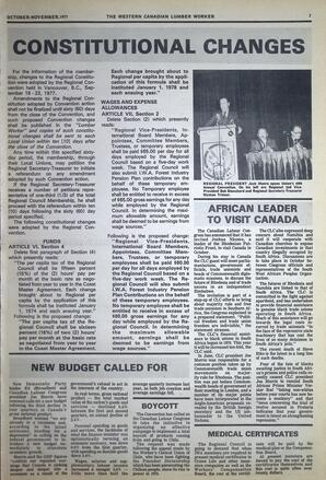   The Western Canadian Lumber Worker, Vol. XLV No. 5, Oct.-Nov. 1977   , page 7