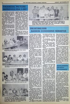   The Western Canadian Lumber Worker, Vol. XLV No. 4, Aug.-Sep. 1977   , page 10