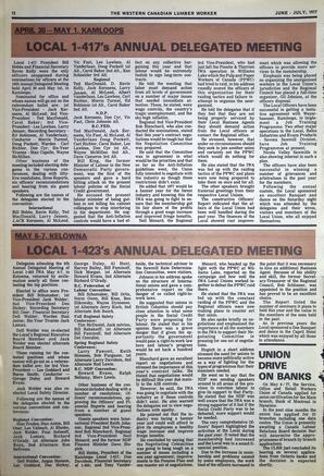  The Western Canadian Lumber Worker, Vol. XLV No. 3, Jun.-Jul. 1977   , page 12