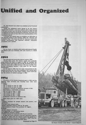   The Western Canadian Lumber Worker, BC Centennial Special Edition, Jan. 1971   , page 15