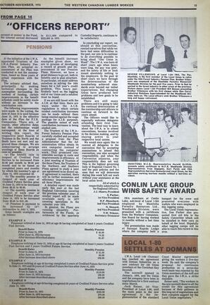   The Western Canadian Lumber Worker, Vol. XLIV No. 5, Oct.-Nov. 1976   , page 15