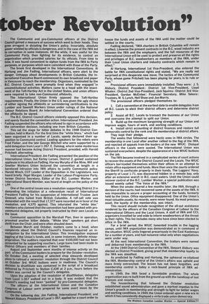   The Western Canadian Lumber Worker, BC Centennial Special Edition, Jan. 1971   , page 11
