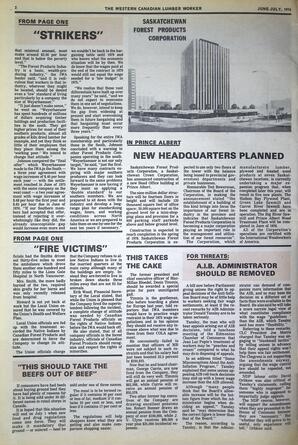   The Western Canadian Lumber Worker, Vol. XLIV No. 3, Jun.-Jul. 1976   , page 2