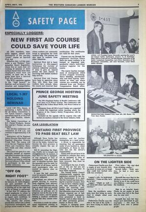   The Western Canadian Lumber Worker, Vol. XLIV No. 2, Apr.-May 1976   , page 5