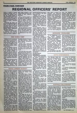   The Western Canadian Lumber Worker, Vol. XLIV No. 1, Feb.-Mar. 1976   , page 14