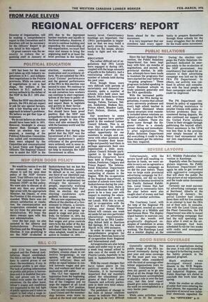   The Western Canadian Lumber Worker, Vol. XLIV No. 1, Feb.-Mar. 1976   , page 12