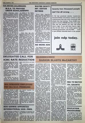   The Western Canadian Lumber Worker, Vol. XLIV No. 1, Feb.-Mar. 1976   , page 3