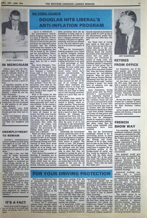   The Western Canadian Lumber Worker, Vol. XLIII No. 5, Dec. 1975-Jan. 1976   , page 11