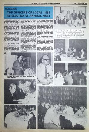   The Western Canadian Lumber Worker, Vol. XLIII No. 5, Dec. 1975-Jan. 1976   , page 6