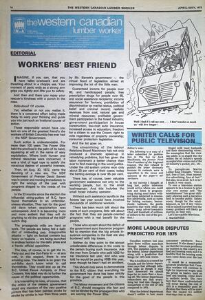   The Western Canadian Lumber Worker, Vol. XLIII No. 3, Apr.-May 1975   , page 16