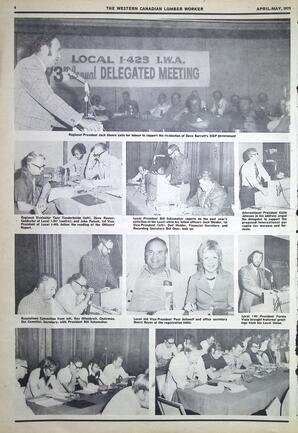   The Western Canadian Lumber Worker, Vol. XLIII No. 3, Apr.-May 1975   , page 4