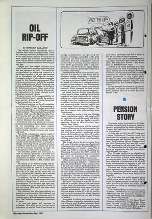   The Western Canadian Lumber Worker, Vol. XLVIII No. 10, Nov.-Dec 1980   , page 10
