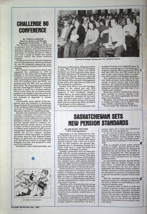   The Western Canadian Lumber Worker, Vol. XLVIII No. 10, Nov.-Dec 1980   , page 8