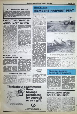   The Western Canadian Lumber Worker, Vol. XLII No. 6, Aug. 1974   , page 4