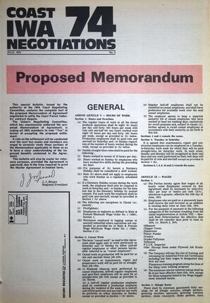   The Western Canadian Lumber Worker, Vol. XLII No. 5, Jun.-Jul. 1974   , page 13