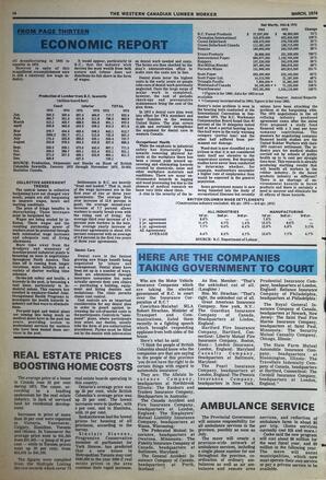   The Western Canadian Lumber Worker, Vol. XLII No. 2, Mar. 1974   , page 14