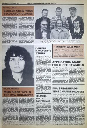   The Western Canadian Lumber Worker Vol. XLII No. 1, Jan.-Feb. 1974   , page 3