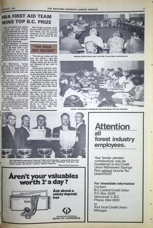   The Western Canadian Lumber Worker, Vol. XLI No. 7, Aug. 1973   , page 11