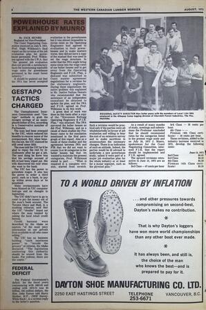   The Western Canadian Lumber Worker, Vol. XLI No. 7, Aug. 1973   , page 8