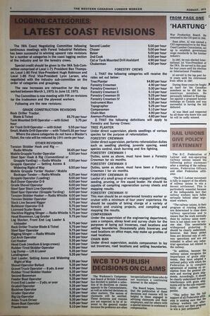   The Western Canadian Lumber Worker, Vol. XLI No. 7, Aug. 1973   , page 2