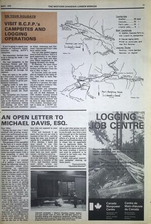   The Western Canadian Lumber Worker, Vol. XLI No. 5, May 1973   , page 11