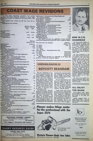   The Western Canadian Lumber Worker, Vol. XLI No. 5, May 1973   , page 9