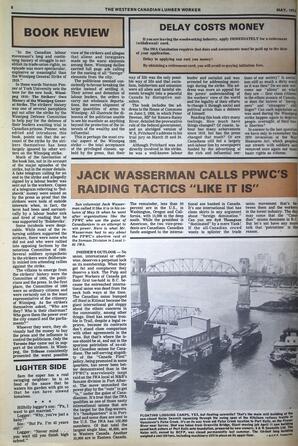   The Western Canadian Lumber Worker, Vol. XLI No. 5, May 1973   , page 8