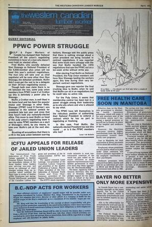   The Western Canadian Lumber Worker, Vol. XLI No. 4, Apr. 1973   , page 16