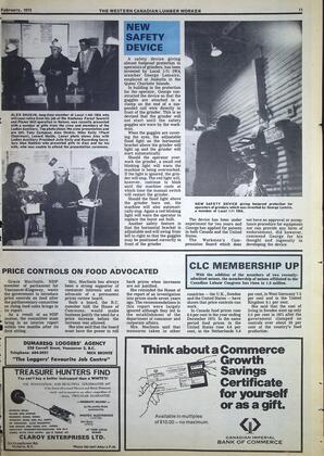   The Western Canadian Lumber Worker, Vol. XLI No. 2, Feb. 1973   , page 11