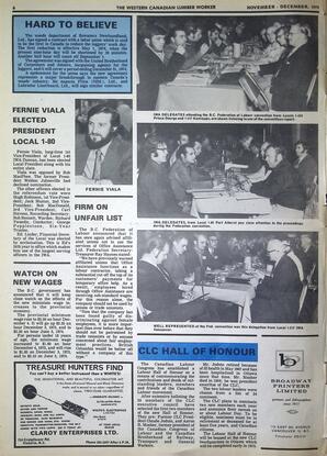   The Western Canadian Lumber Worker, Vol. XL No. 7, Nov.-Dec. 1972   , page 6