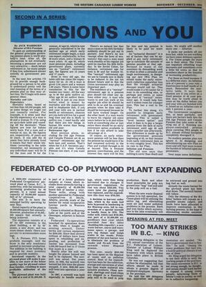   The Western Canadian Lumber Worker, Vol. XL No. 7, Nov.-Dec. 1972   , page 4