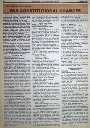   The Western Canadian Lumber Worker, Vol. XL No. 6, Oct. 1972   , page 14