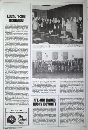   The Western Canadian Lumber Worker, Vol. XLVIII No. 8, Sep. 1980   , page 6
