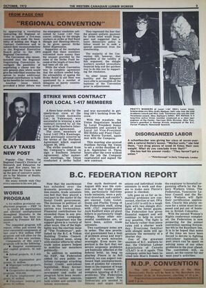   The Western Canadian Lumber Worker, Vol. XL No. 6, Oct. 1972   , page 3