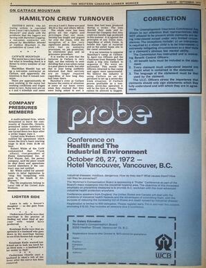   The Western Canadian Lumber Worker, Vol. XL No. 5, Aug.-Sep. 1972   , page 6