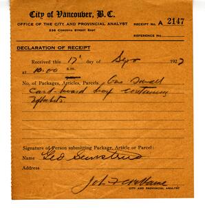 Vance filing - Police - City