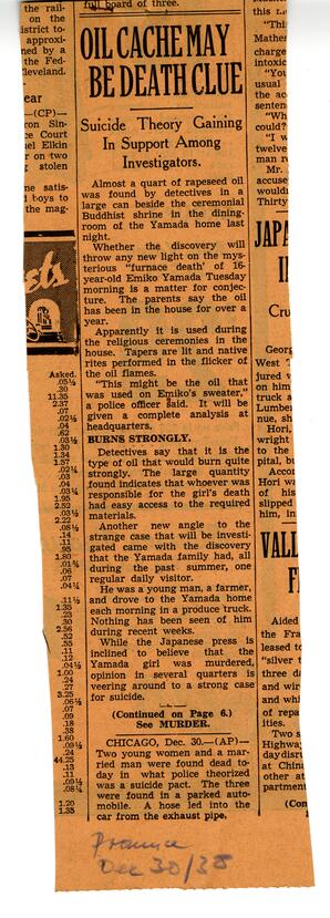 Vancouver Daily Province newspaper article: 30-Dec-88