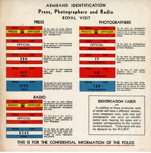 Armband identification memo: [1939]